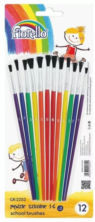Fiorello. Pędzle, 12 sztuk - tantis.pl