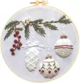 Zestaw do haftowania gałązka jodły z bombkami - tantis.pl