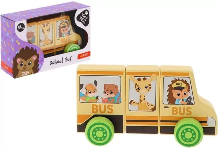 Zabawka drewniana - School Bus TREFL - tantis.pl