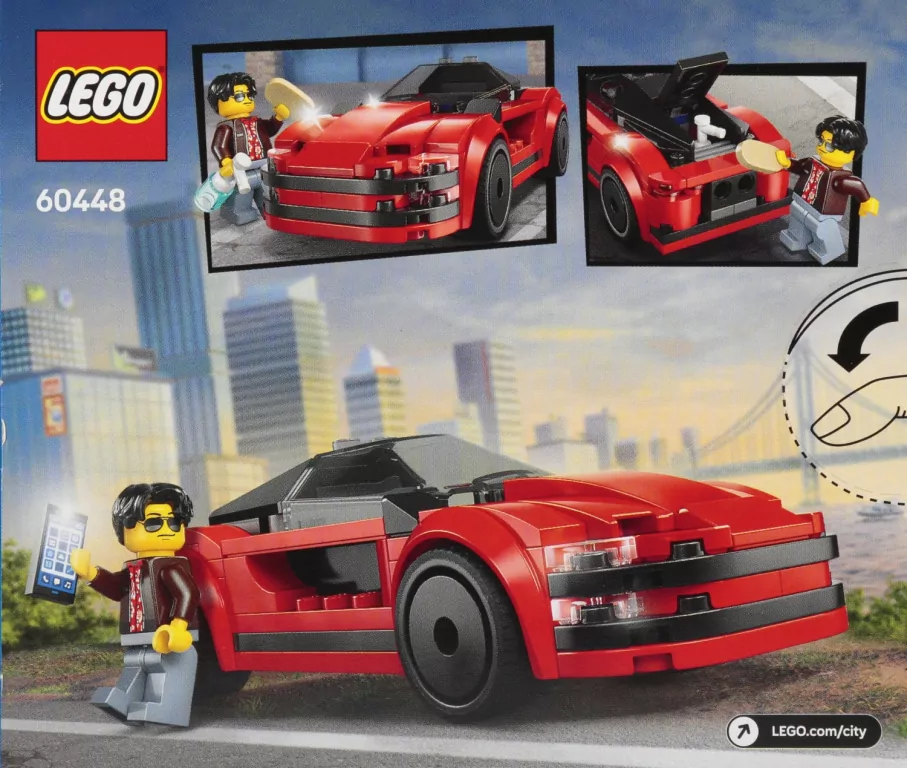 LEGO® Czerwony samochód sportowy 60448 - tantis.pl