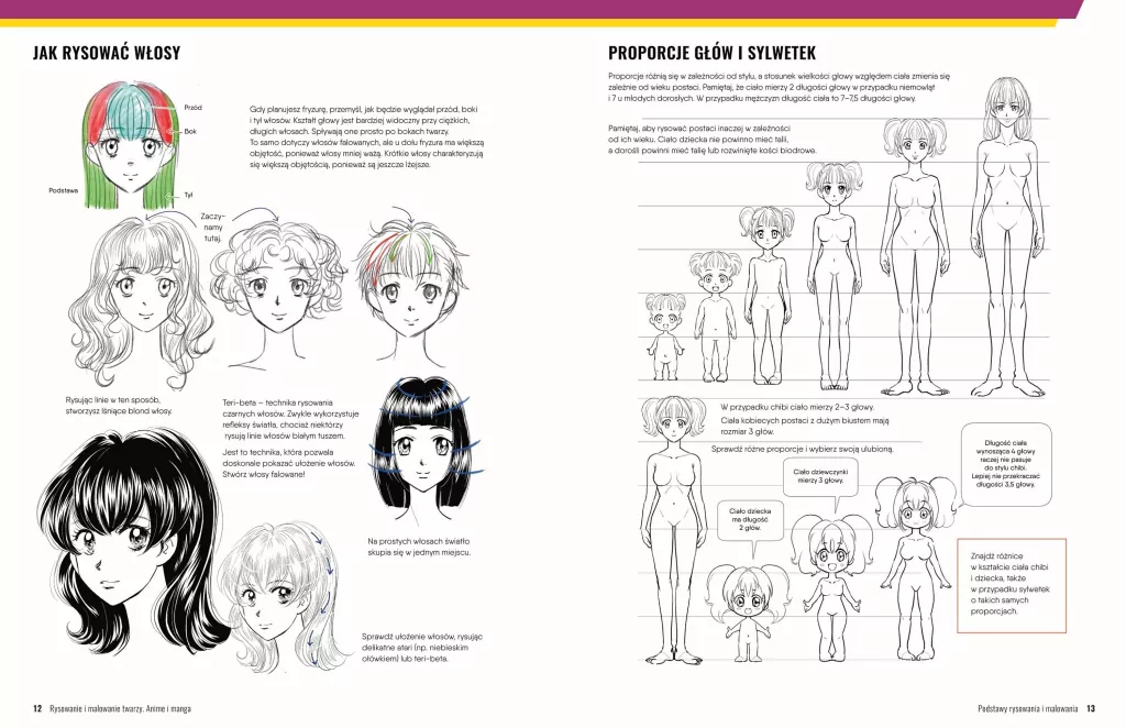 Rysowanie i malowanie twarzy. Anime i manga - tantis.pl