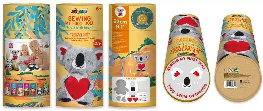 Moja pierwsza lalka do uszycia. Koala - tantis.pl