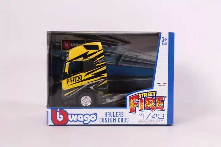 BBurago. Str. Fire Haulers Volvo FH16 Met Grey 1:43 - tantis.pl