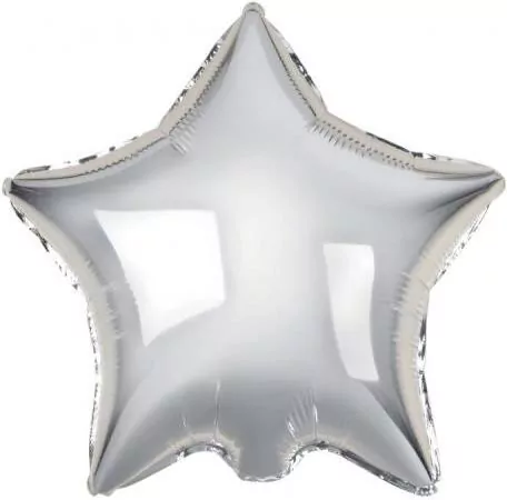 Balon foliowy Gwiazda Beauty&Charm srebrna 36cm - tantis.pl