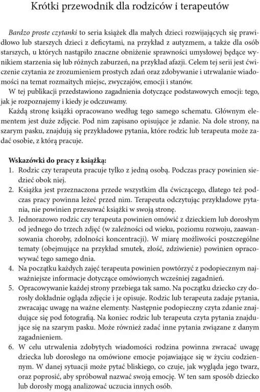 Emocje. Bardzo proste czytanki - tantis.pl