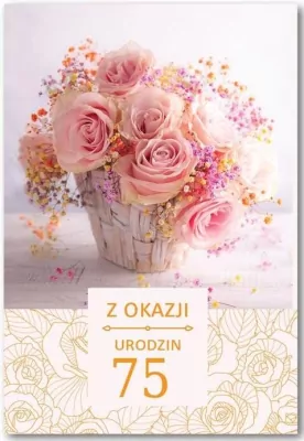 Kartka okolicznościowa Urodziny 75