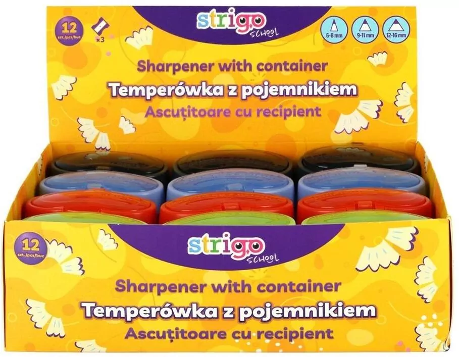 Temperówka na trzy grubości z pojemnikiem - tantis.pl