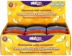 Temperówka na trzy grubości z pojemnikiem