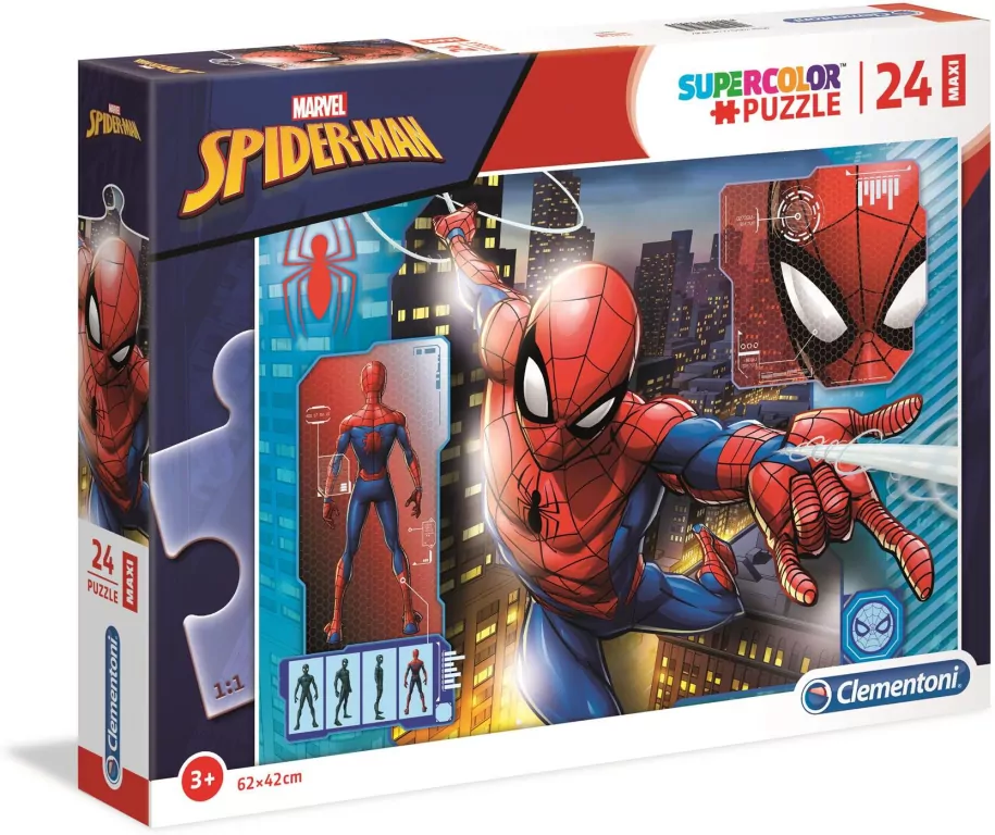 Puzzle 24 maxi. SuperColor. Marvel Spiderman - tantis.pl