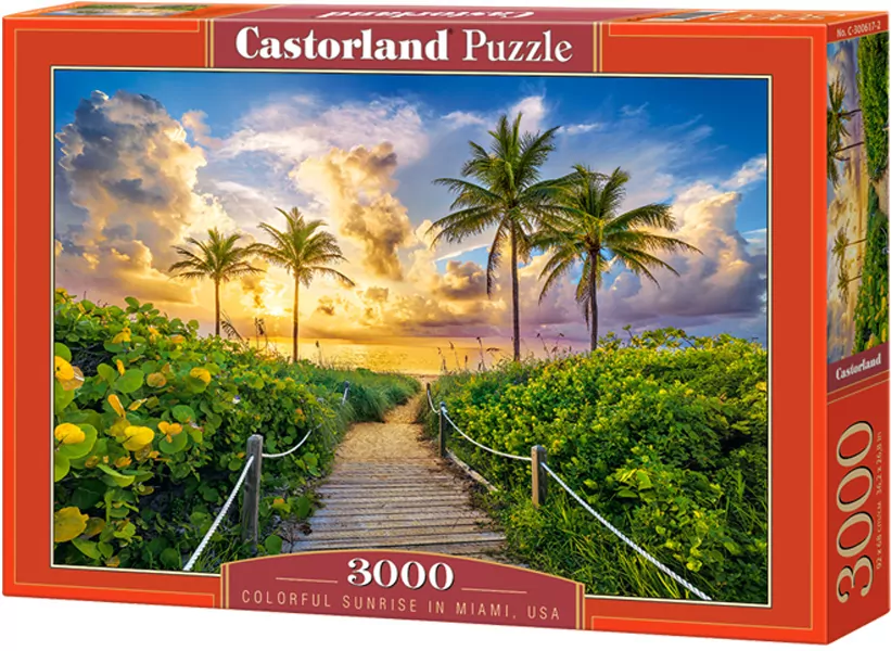 Puzzle 3000. Colorful Sunrise in Miami - tantis.pl