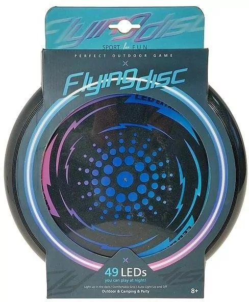 Dysk latający 27cm z akumulatorem światło 49 LEDs - tantis.pl