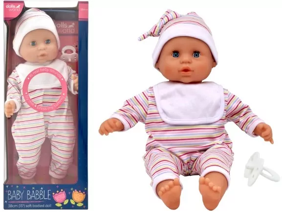 Dolls World Lalka Baby Babble 38cm - tantis.pl