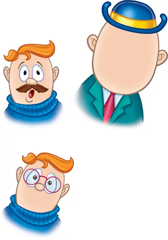 Zabawne portrety. Kreatywna zabawa z naklejkami - tantis.pl