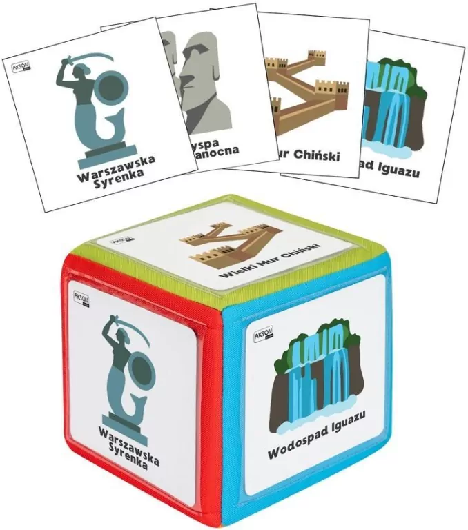 Zestaw kostka edukacyjna z kieszeniami + 52 karty - tantis.pl