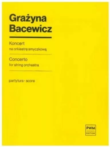 Koncert na orkiestrę smyczkową partytura - tantis.pl