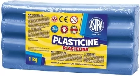 Plastelina Astra  1 kg niebieska