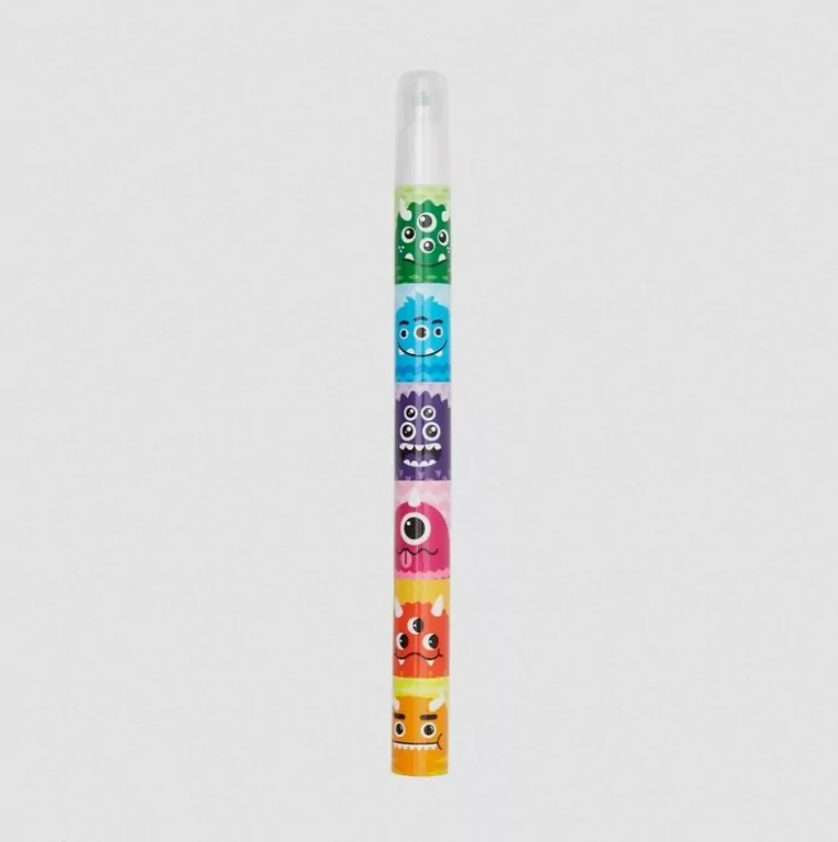 Zakreślacze przekładane 6 kolorów. Potworki - tantis.pl