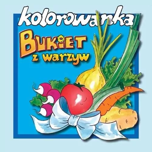 Bukiet z warzyw. Kolorowanka - tantis.pl