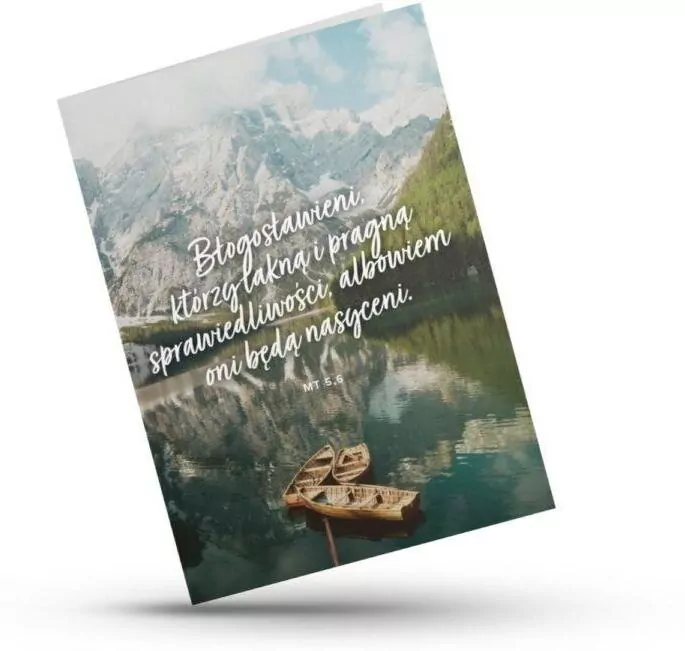 Kartka składana - Błogosławieni - łódki - tantis.pl