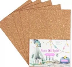 Pianka brokatowa miedziana 21x29,7cm, 5 sztuk