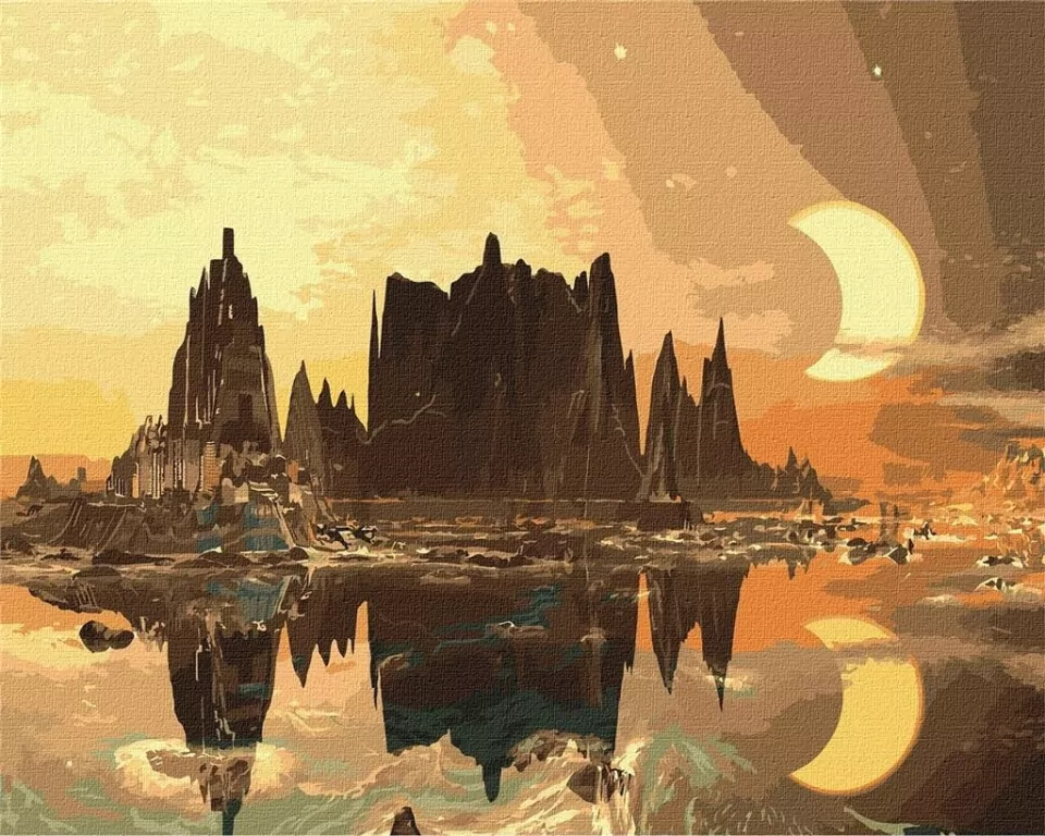 Malowanie po numerach: Złote Miasto 40 x 50 cm - tantis.pl