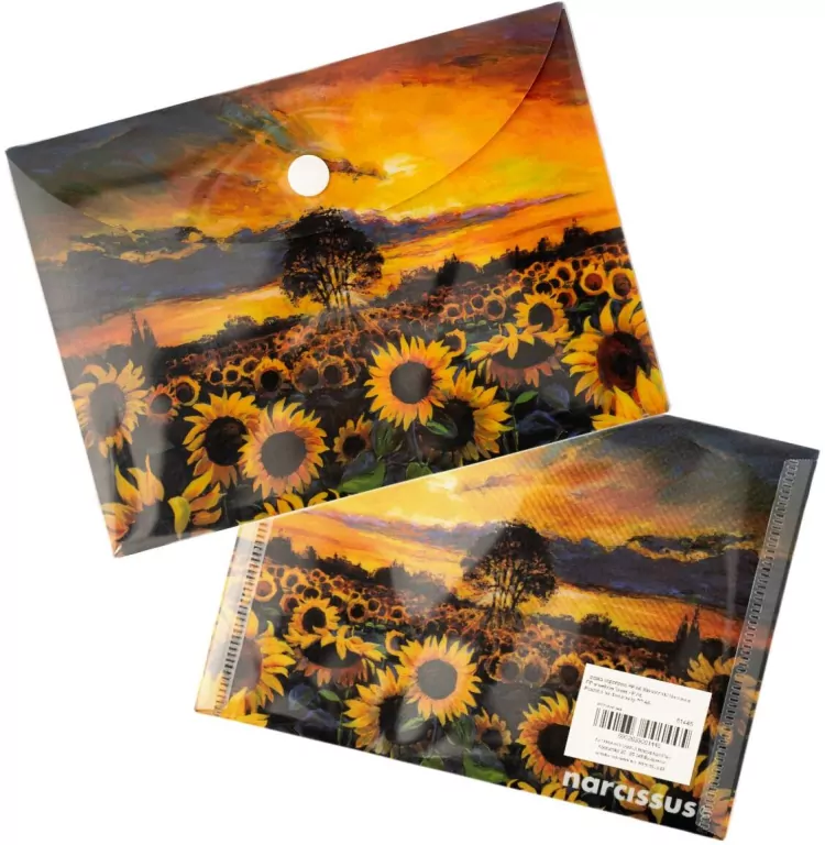 Teczka kopertowa PP A6 Słoneczniki - tantis.pl