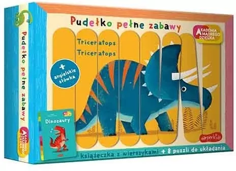 Dinozaury. Akademia mądrego dziecka. Pudełko pełne zabawy - tantis.pl