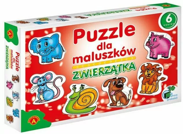 Zwierzątka. Puzzle dla maluszków - tantis.pl