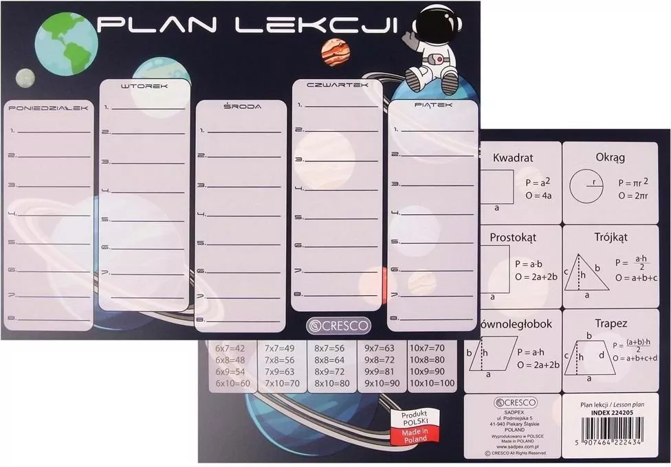 Plan lekcji A5 Kosmonauta - tantis.pl