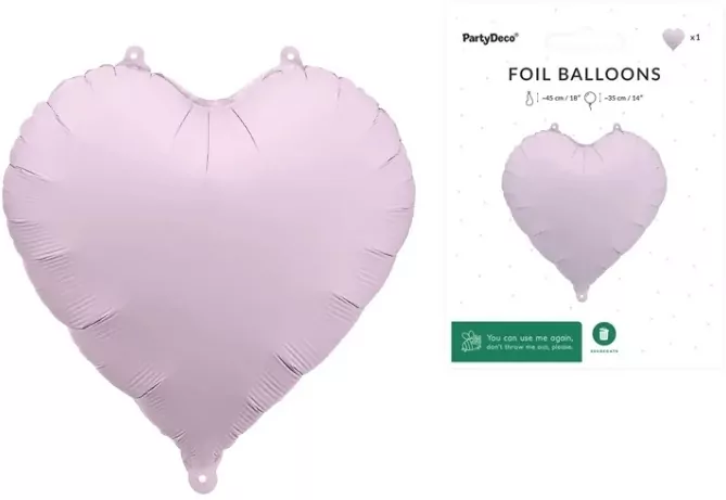 Balon foliowy Serce 45cm fiolet - tantis.pl