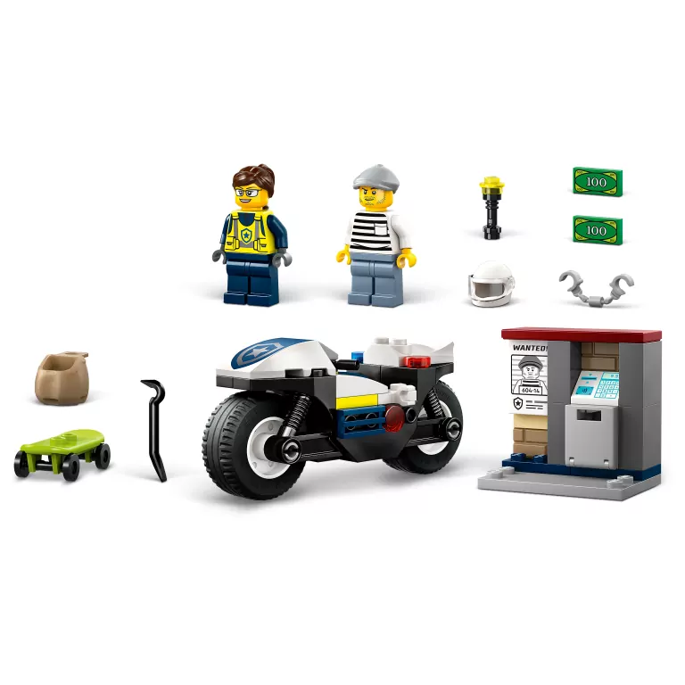 LEGO® City. Pościg na motocyklu policyjnym 60455 - tantis.pl