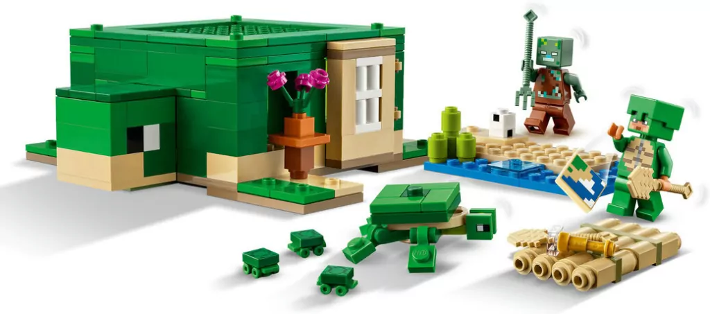 LEGO® Minecraft. Domek na plaży żółwi 21254 - tantis.pl