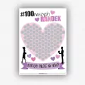 Plakat zdrapka dla par 100 naszych randek - tantis.pl