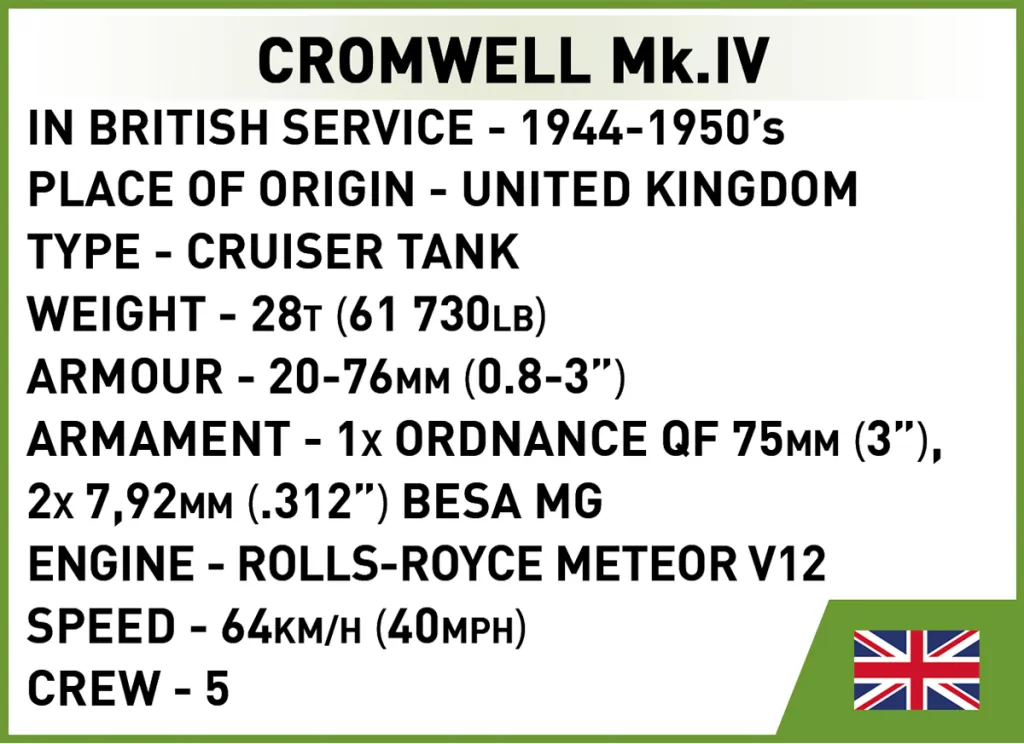 Cobi. HC WWII Cromwell Mk.IV - tantis.pl