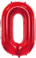 Balon foliowy 0 czerwony 86cm - tantis.pl