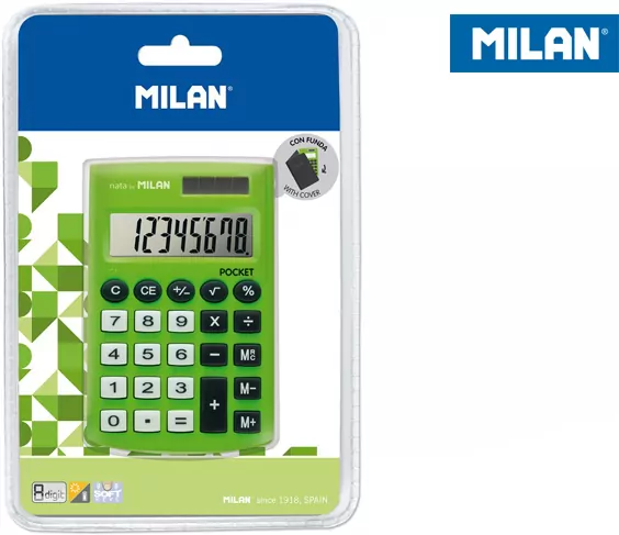 Kalkulator Pocket Touch zielony MILAN - tantis.pl
