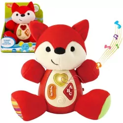 Pluszowy interaktywny Lisek z dźwiękiem 18cm