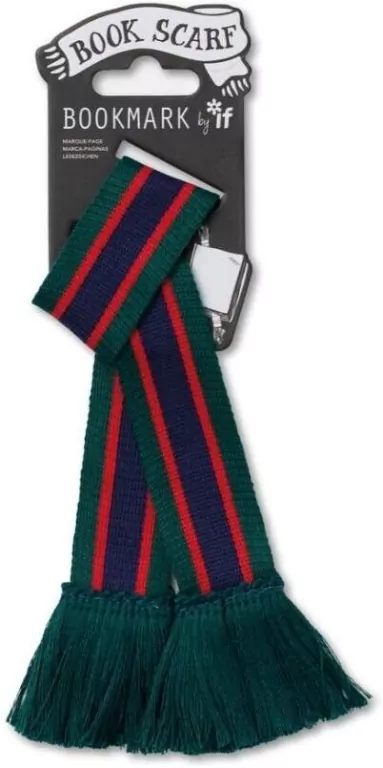 Szalik zakładka. Zielony - tantis.pl
