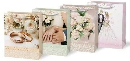 Torebka na prezent T 180x230x100, mix - tantis.pl