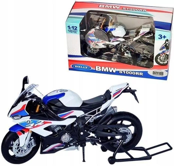 Motocykl BMW 1000RR 1:12 WELLY - tantis.pl