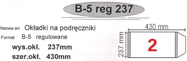 Okładka na podr B5 regulowana nr 2  NARNIA - tantis.pl