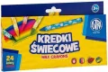 Astra. Kredki świecowe okrągłe, 24 kolory - tantis.pl