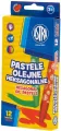 Pastele olejne heksagonalne. 12 kolorów - tantis.pl