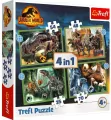 Trefl. Puzzle 4w1. Groźne dinozaury - tantis.pl