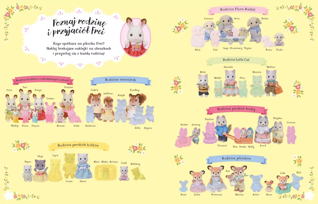 Piknik Frei. Zadania z naklejkami. Sylvanian Families - tantis.pl