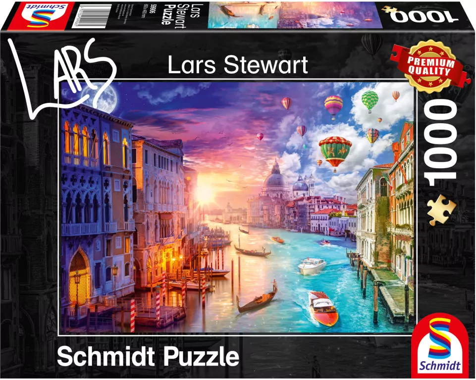 Puzzle PQ 1000 Lars Stewart Wenecja dzień/noc G3 - tantis.pl