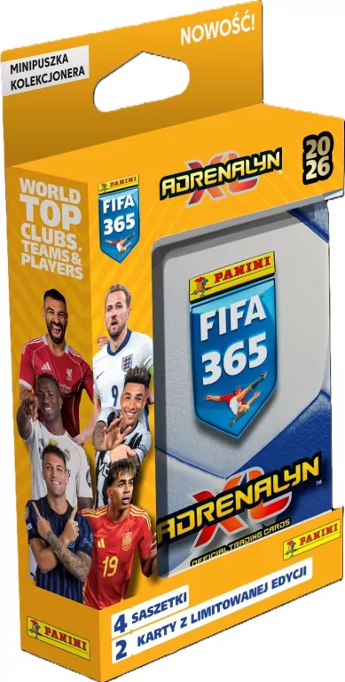Mini puszka Fifa 365 Adrenalyn XL 2026 - tantis.pl