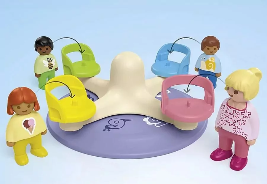 Karuzela z cyferkami. Zestaw z figurkami Junior 71701 - tantis.pl