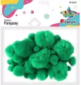 Pompony akrylowe zielone - tantis.pl