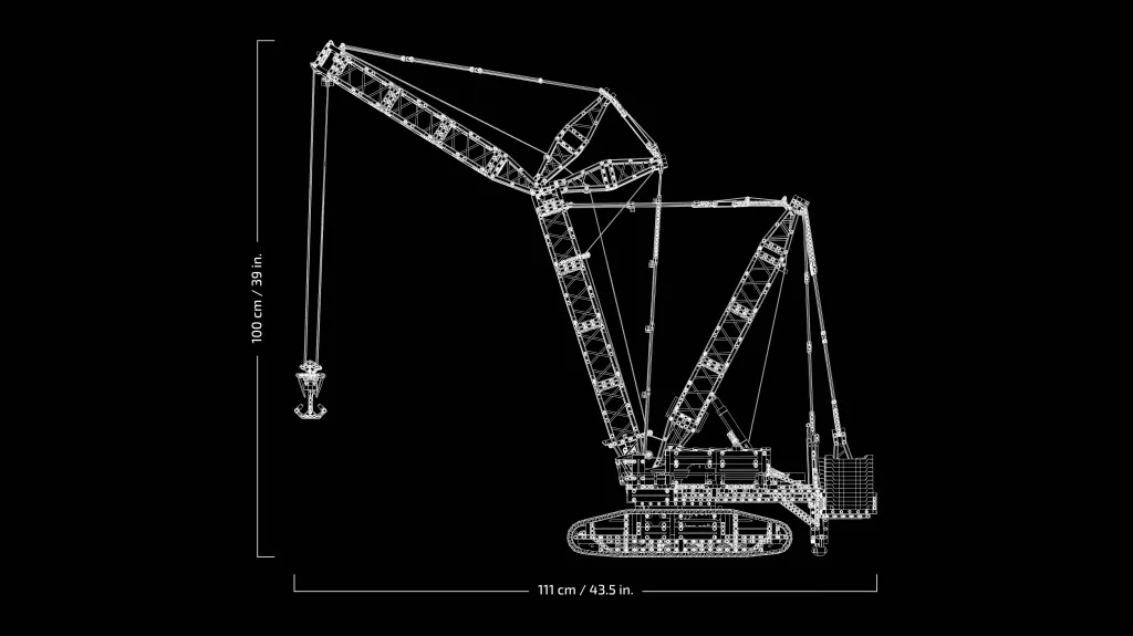 LEGO® Technic. Żuraw gąsienicowy Liebherr LR 13000. 42146 - tantis.pl